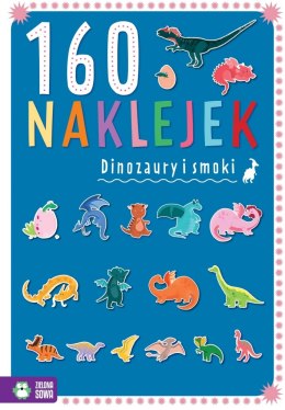 EDUK BOOK A4 160 STICK ON DINOSAURS AND DRAGONS PUBLISHED BY GREEN OWL