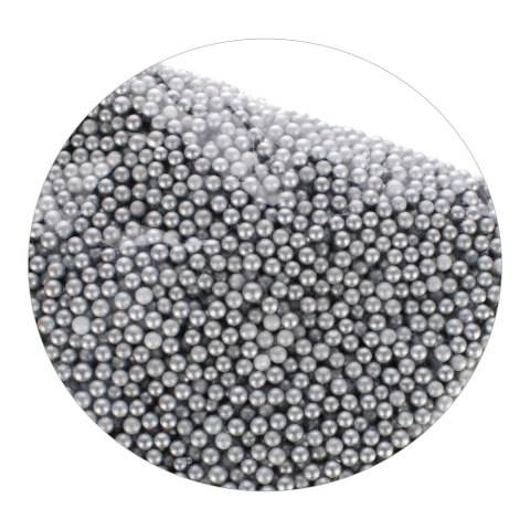 DECORATIVE STYROFOAM BALLS SILVER 10G 4MM CRAFT WITH FUN 501464 CRAFT WITH FUN