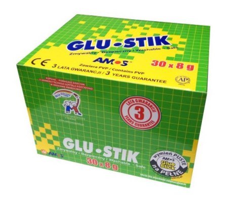 Glue stick Amos 8g - Package display 30 pcs