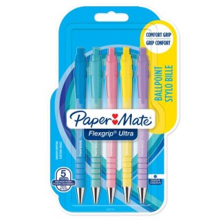 PAPER MATE PEN FLEXGRIP ULTRA BLUE PACK OF 5 2162277 PAPER-MATE