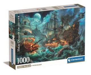 PUZZLE 1000 PIECES PIRATES BATTLE CLEMENTONI 39777 CLEMENTONI