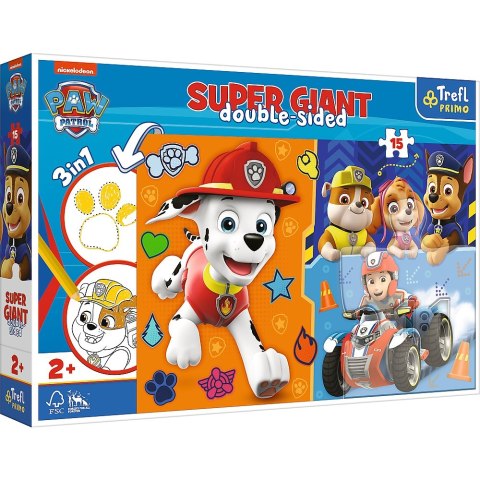 PUZZLE 15 pcs. GIANT MEET PAW PATROL PUD TREFL 42001 TREF TREFL