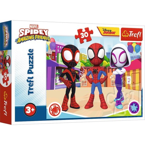 PUZZLE 30 PIECES ADVENTURES SPIDEY AI FRIENDS TREFL 18285 TR