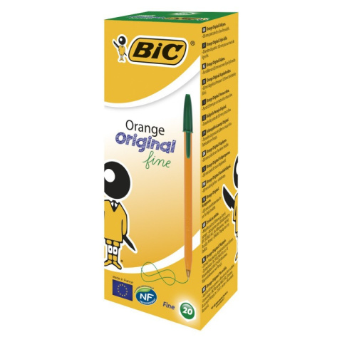 BIC Orange Pen - Green - Pack of 20