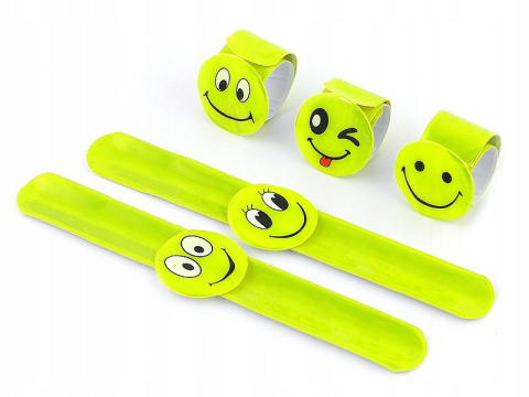 Self-locking reflective band 30x220 mm + Smiley face - ADAR (458420)