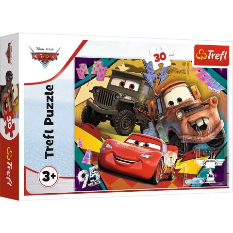 PUZZLE 30 pcs. SPEEDING CARS PUD TREFL 18293 TR TREFL