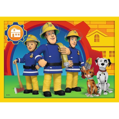 PUZZLE 4IN1 34373 HELPFUL FIREMAN SAM PUD TREFL 34373 TR