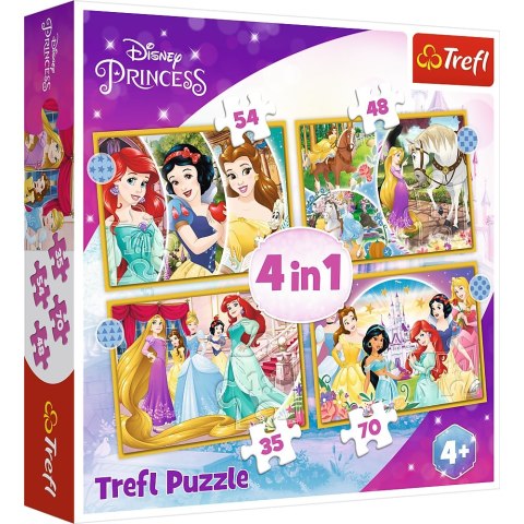 PUZZLE 4IN1 HAPPY DAY PUD TREFL 34385