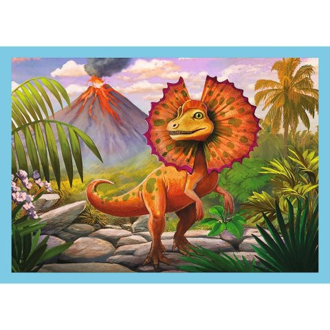 PUZZLE 4IN1 TREFL UNIQUE DINOSAURS PUD TREFL 34609 TR