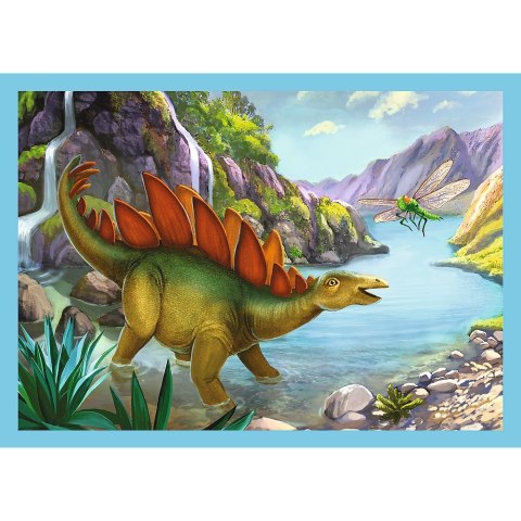 PUZZLE 4IN1 TREFL UNIQUE DINOSAURS PUD TREFL 34609 TR