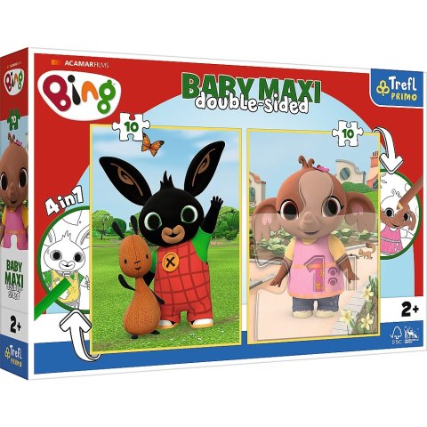 PUZZLE BABY MAXI 2X10EL. RABBIT BING PUD TREFL 43002 TREF TREFL