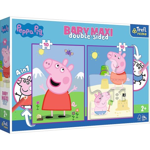 PUZZLE BABY MAXI 2X10EL. CLEAR DAY PEPPA TREFL 43001 TREF TREFL