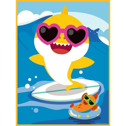 PUZZLE BABY MAXI 2X10EL. HAPPY SHARK DAY TREFL 43005 TREF TREFL