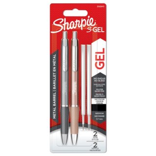 SHARPIE PEN SGEL AUT BLACK 2 PCS REFILLS 2162643 PARKER