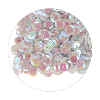 SEQUINS CREAM ROUND 8 MM WHITE CRAFT WITH FUN 439338