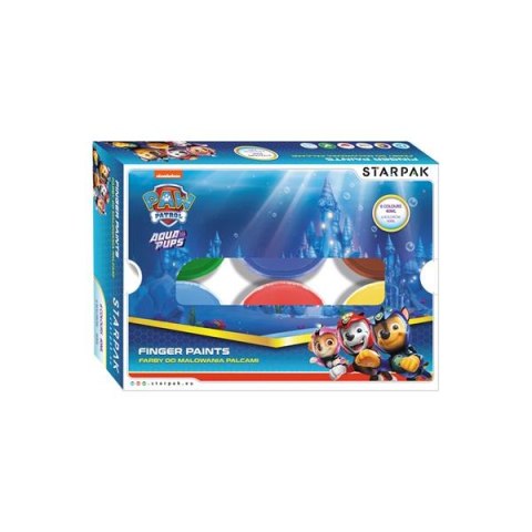 FINGER PAINTS 6 COLORS 40ML PAW PATROL STARPAK STARPAK