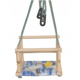 Room swing - swing cushion - wooden