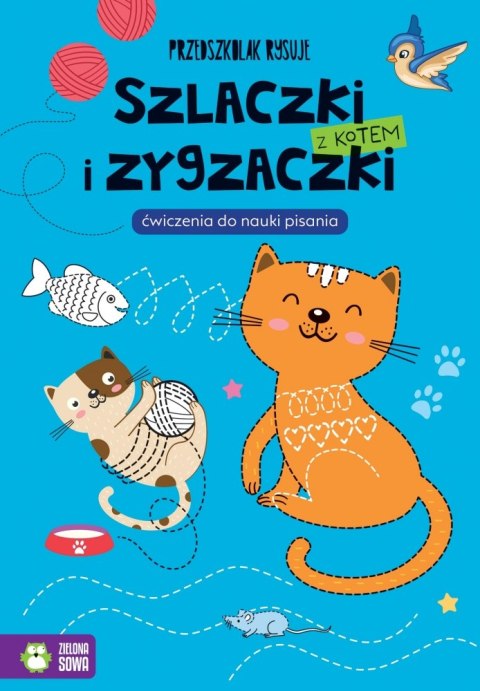 EDUC A4 TRAINING AND ZIGZAZING BOOK WITH A CAT PUBLISHED BY GREEN OWL