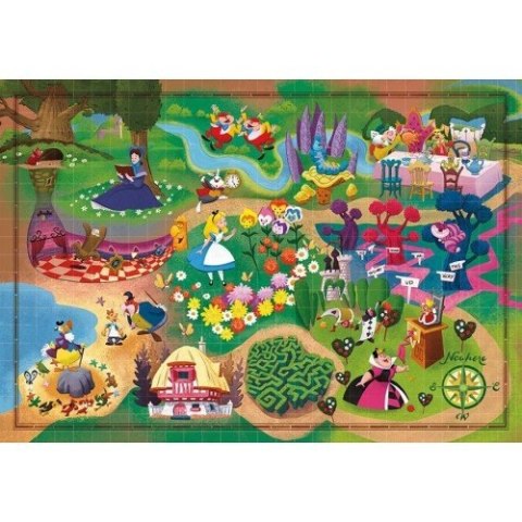 PUZZLE 1000 ELEMENTS MAPS ALICE CLEMENTONI 39667 CLEMENTONI