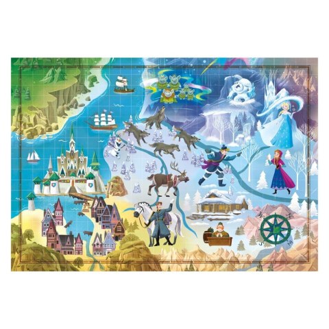 PUZZLE 1000 PIECES MAPS FROZEN CLEMENTONI 39666 CLEMENTONI