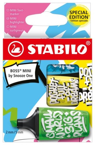 HIGHLIGHTER MINI 3 COLORS BOSS STABILO 07/03-61 STABILO