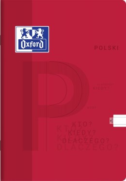 OXFORD J.POLISH NOTEBOOK A5, 60 LINED SHEETS WITH HAMELIN MARGIN