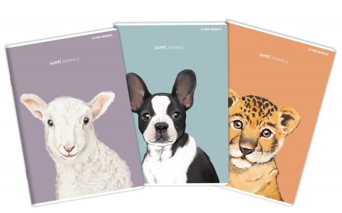 TOP 2000 SWEET ANIMAL NOTEBOOK A4, 60 SHEETS SMOOTH HAMELIN