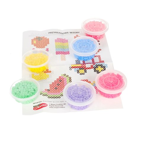 WELDABLE BEADS 2100 PIECES 6 COLORS MEGA CREATIVE 48673