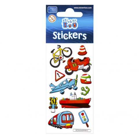 STICKER 6X18 CM SILVER CAR STICKER BOO 237274