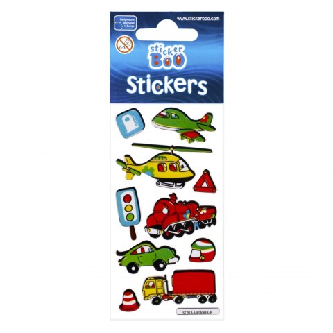 STICKER 6X18 CM SILVER CAR STICKER BOO 237274