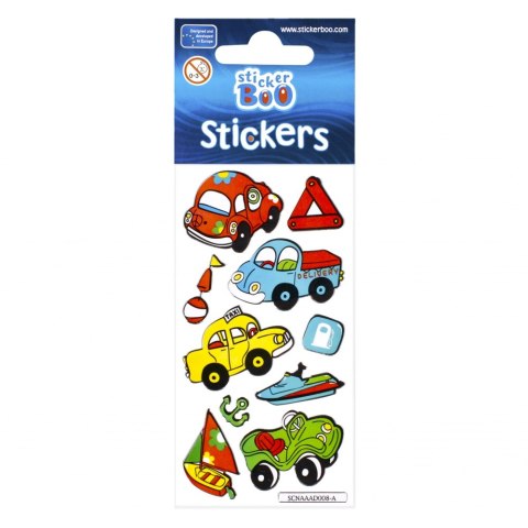 STICKER 6X18 CM SILVER CAR STICKER BOO 237274