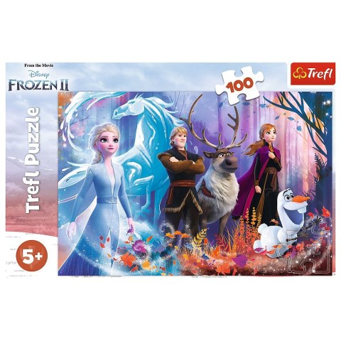 PUZZLE 100 PIECES MAGIC FROZEN TREFL 16366