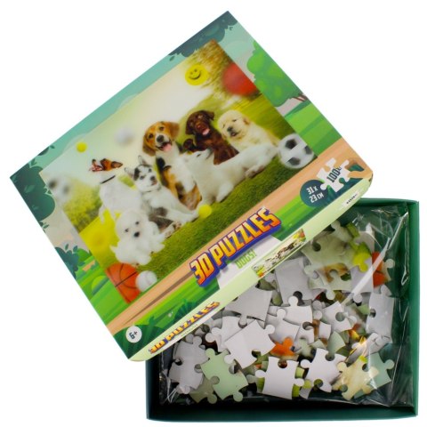 3D PUZZLE 100 PIECES DOGS 286610