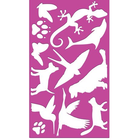 ANIMALS TEMPLATE 105X180MM TITANUM CRAFT-FUN SERIES