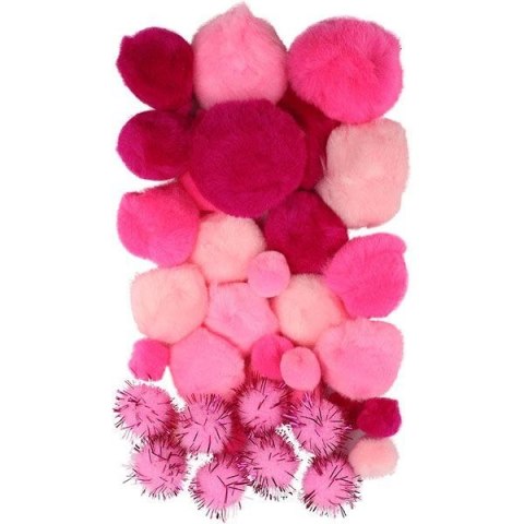 SET OF PUMPONS EYES PINK 80 PCS. TITANUM CRAFT-FUN SERIES