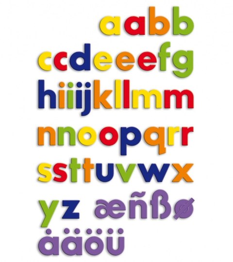 Small magnetic letters - Polish and German characters