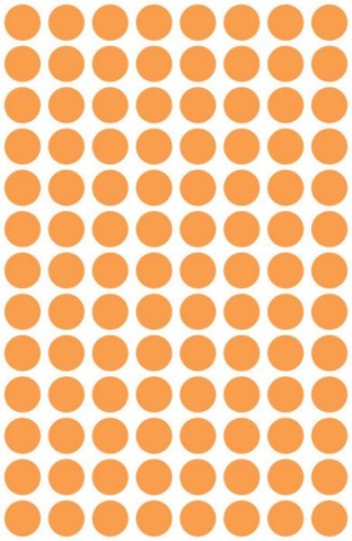 SELF-ADHESIVE LABEL 8 ORANGE WHEELS B/C OP416PCS ZWECKFORM 3178KOL