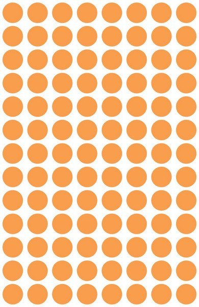 SELF-ADHESIVE LABEL 8 ORANGE WHEELS B/C OP416PCS ZWECKFORM 3178KOL