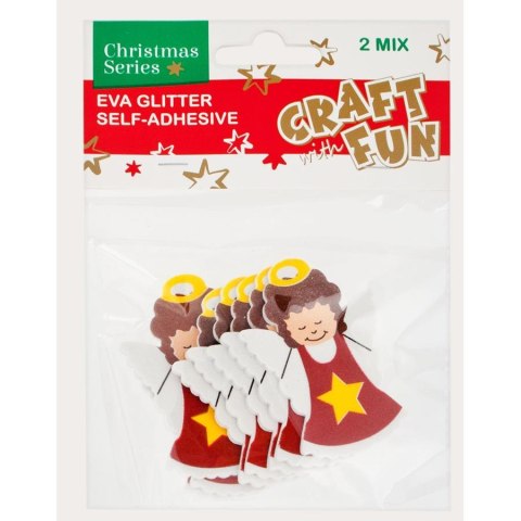 FOAM STICKERS CHRISTMAS ANGELS CRAFT WITH FUN 439583