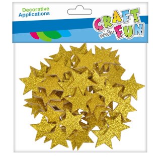 DECORATIVE EVA GLITTER STARS SELF-ADHESIVE CRAFT WITH FUN 463730