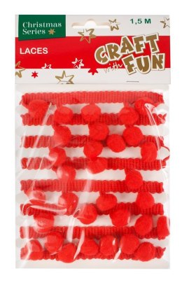 DECORATIVE TAPE WITH POMPONS CRAFT WITH FUN 414068
