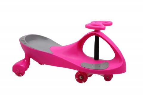 Gravity Rider Swing Car model 8097 LED rubber wheels pink-gray