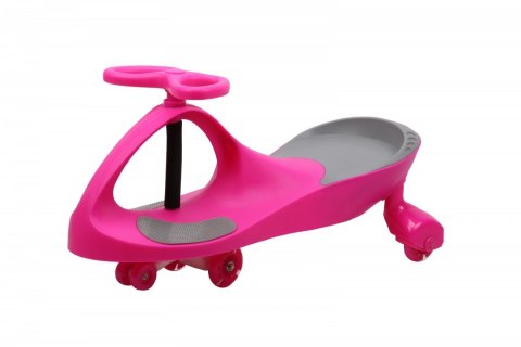 Gravity Rider Swing Car model 8097 LED rubber wheels pink-gray