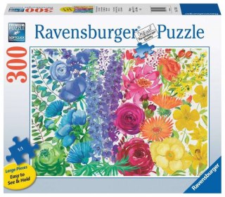 2D Puzzle Large Format Flower Rainbow 300 pieces