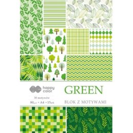 PATTERN PAD A4 15 SHEETS 80G GREEN HAPPY COLOR