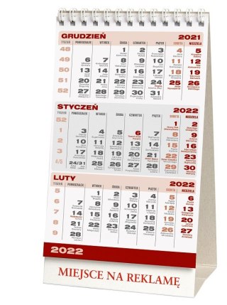 CALENDAR OF STANDING DESKS TROJDZIEL 11X20 038B WN