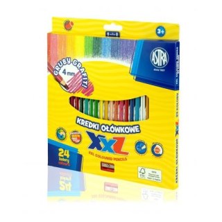 PENCILS 24 COLORS THICK GRAPHITE SHARPER ASTRA 312120004