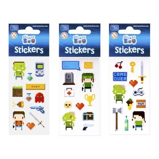 STICKER 6X18CM PIXEL STICKER BOO 471545