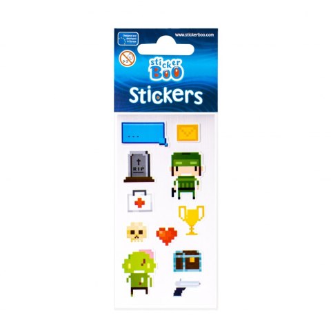 STICKER 6X18CM PIXEL STICKER BOO 471545