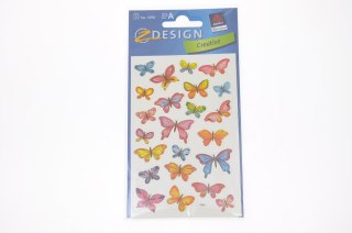 STICKERS 8X16 CM BUTTERFLIES ZWECKFORM 4390